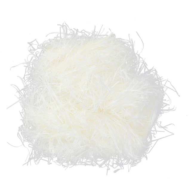 100 G Blanche Papier Déchiqueté Froissé Remplisseur De Déchiquetage Découpé