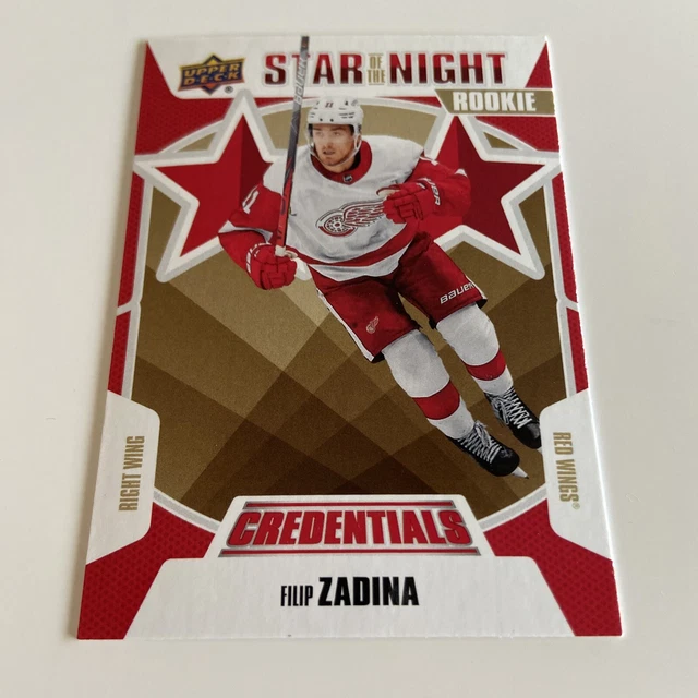 NHL Card-Filip Zadina-Rookie Star of the Night-Credentials 2019-20-Detroit