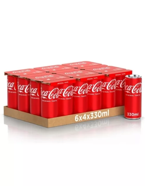 Coca-Cola Original Taste – 24 Lattine da 330 ml, Tutto il Gusto Originale di...