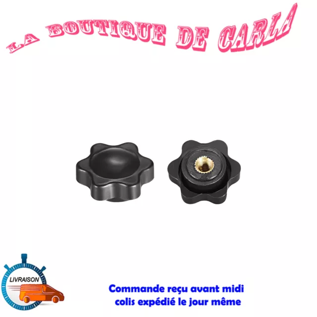 Écrous De Serrage Bouton Forme étoile M5 5 mm Filetage Femelle