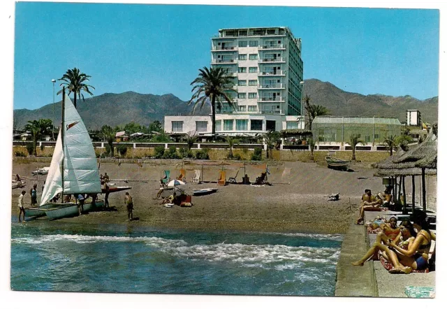 costa del sol   torremolinos  ,gran hôtel nautilus et la plage   a.g