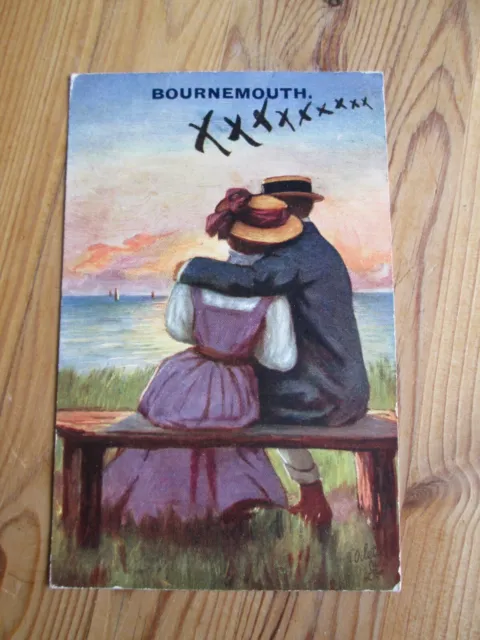 Postcard - Bournemouth (Romance) Tuck's posted (JE Beale, The Fsncy Fair)