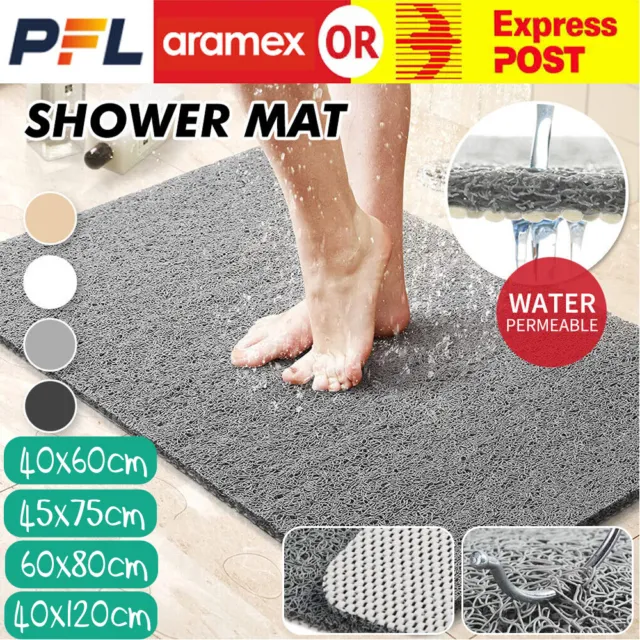 Hydro Wonder Super Comfy Shower Mat Non Slip Never Stains or Blocks Drain Grey