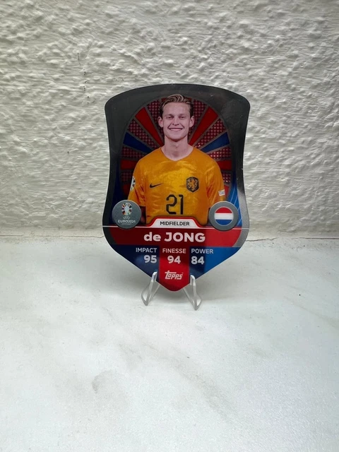 Topps Match Attax EURO 2024 - Carte ENERGY Frankie De Jong (GM6) Ultra Rare
