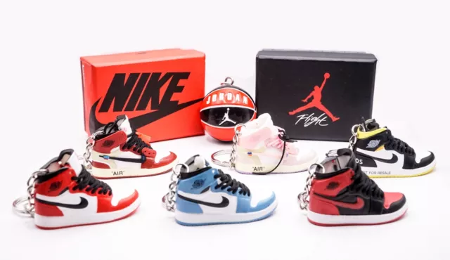 Mini Nike Air Jordan 1 Sneaker 3D mini Key ring *UK SHIPPING*