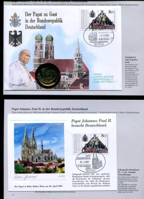 Bund + Berlin Spezialsammlung 1987 Ganzsachen, MH, Messebelege, ATM, FDCs etc
