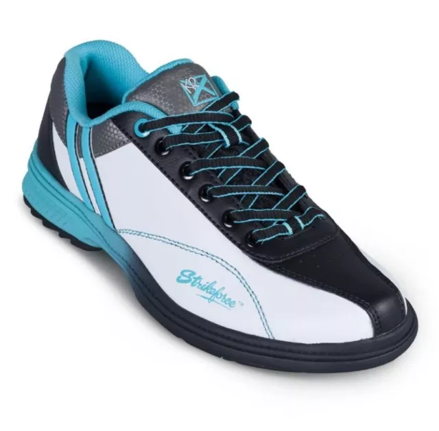 KR Strikeforce Starr White Black Teal Right Hand Women's Bowling Shoes