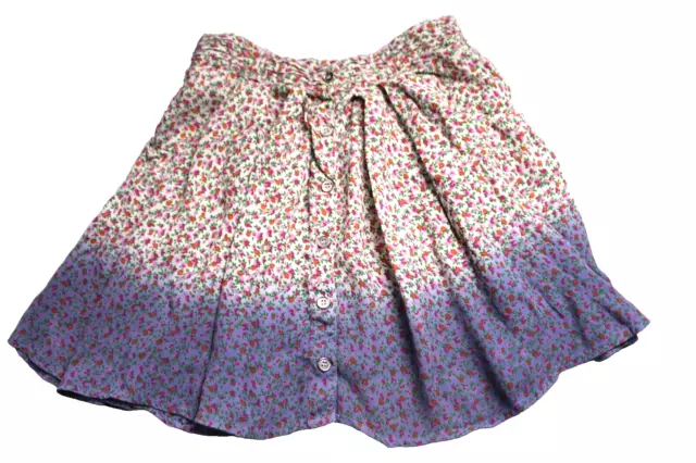 TOP SHOP SKATER SKIRT ladies size 4 pink white blue floral print short full