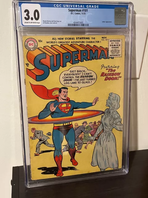Superman #101 (1955) CGC 3.0; Lex Luthor appearance