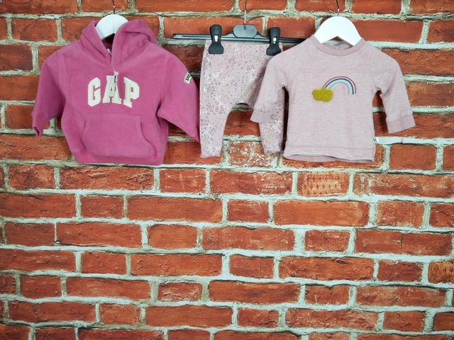 Baby Girls Bundle Age 3-6 Months Gap Next Hoodie Pullover Leggings T-Shirt 68Cm