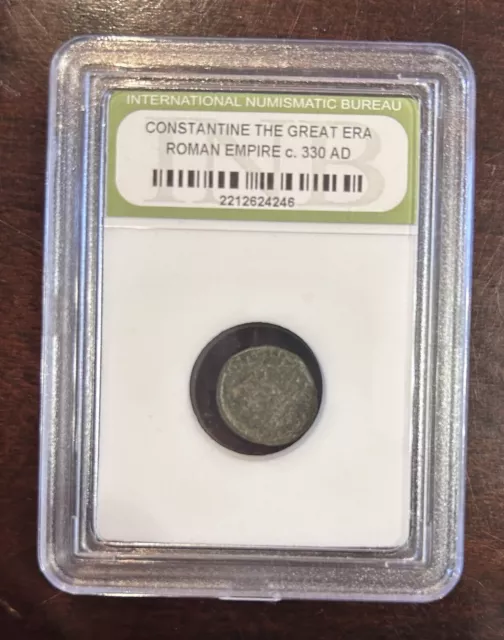 Constantine The Great Era Roman Empire Coin, c. 330 AD, INB Slabbed