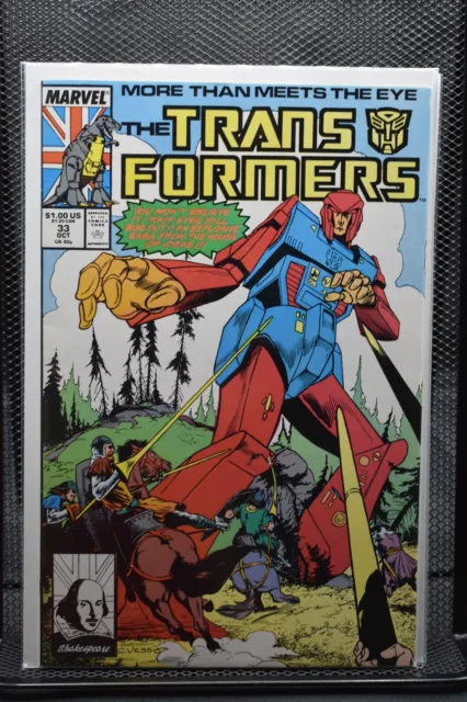 Transformers #33 Marvel 1987 Autobots Decepticons Optimus Prime Megatron 9.0