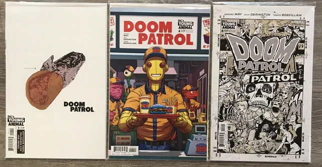 DOOM PATROL #1 4 4 - Paul Rentler Variant - NM - DC - Young Animal Lot of 3 LB15