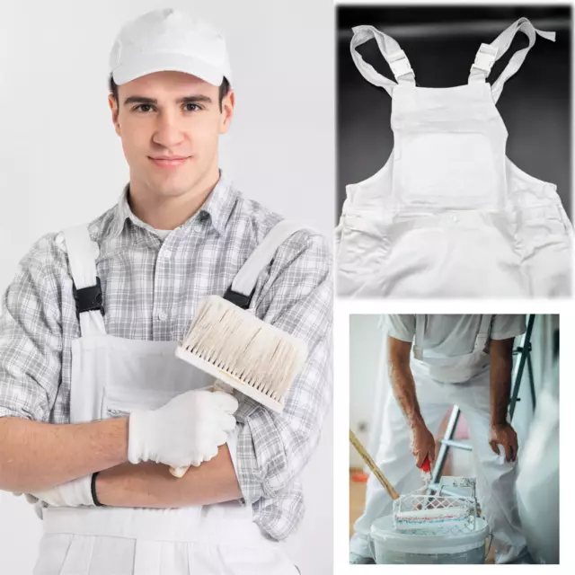 Painters Overalls Professional Bib and Brace Decorators Workwear Dungaree Paint