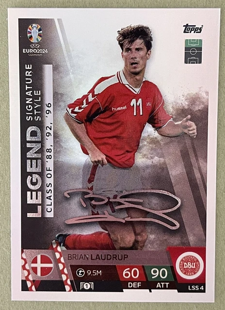4 Cartes Football Michael & Brian Laudrup Rookie 1991 - Onze Mondial Danemark