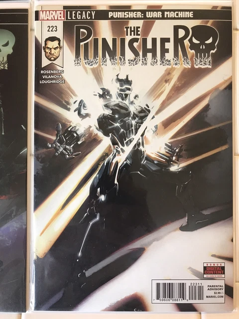 The Punisher Vol 11 #218 Variant 219 220 221 222 223 NM 1st Prints! Marvel 2018 7