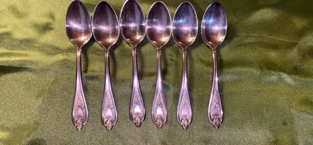 1847 Rogers Bros XS Triple Silverplate - OLD COLONY - SET OF 6 TEASPOONS
