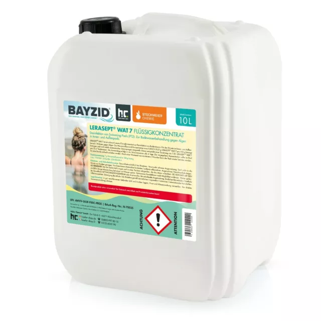 10 Liter Wasserstoffperoxid Peroxid Aktivsauerstoff H2O2 Lerasept® WAT 7 Pool