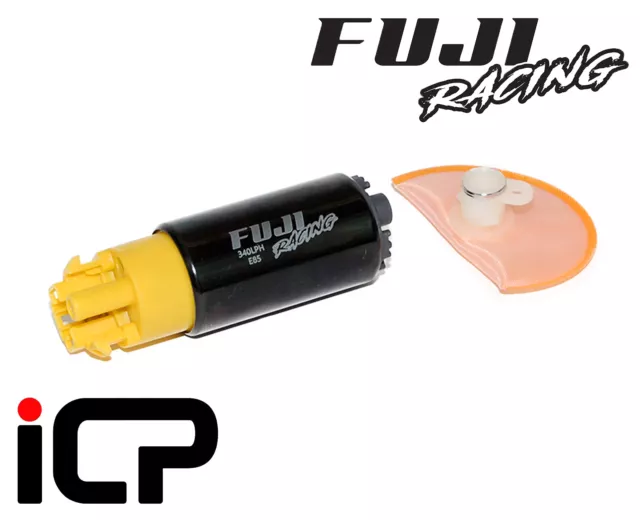 2x Fuji Racing E85 340LPH verbesserte Kraftstoffpumpe passt: Nissan GTR R35