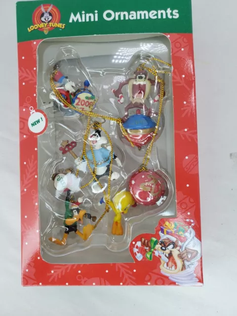 Looney Tunes Mini Ornaments By Trevco 2000 Christmas