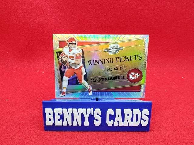 2020 Panini Contenders Optic Winning Ticket Silver Prizm Patrick Mahomes II