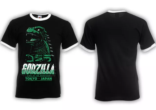 Godzilla M5 RINGER T-Shirt  japan nippon kaiju kanji blu-ray tokyo Gojira