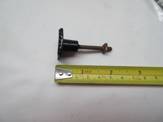 4 boutons tiroirs de porte vintage rétro Lilly 8300 noir & laiton NEUF 3