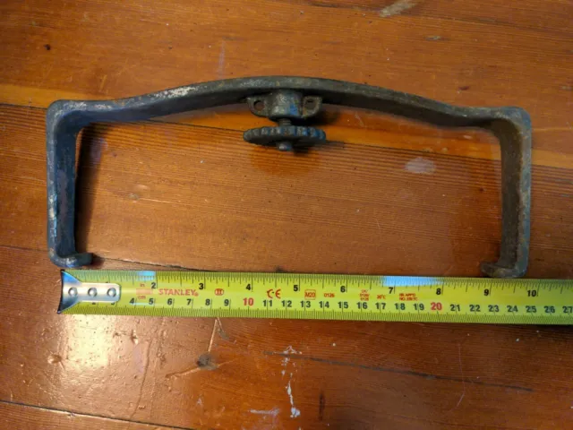 Rare 1890's Whitall Tatum & Co. Specimen Jar - Cast Iron Clamp, 9.5", Turnstile