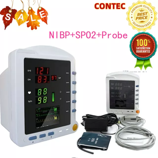 CONTEC Monitor paziente multiparametro portatile per segni vitali ICU NIBP SpO2