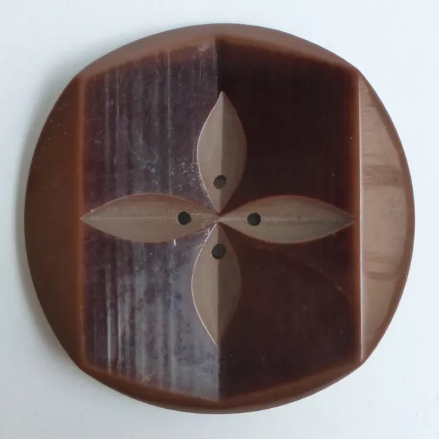 Bouton ancien - Parurier - Galalithe - Art Deco - 53 mm - Vintage Button