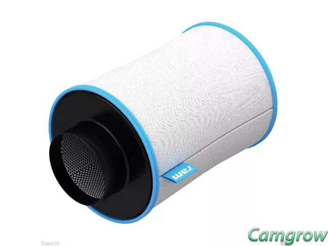 RAM Pro Carbon Filter 100mm 4" 170m³/ hr Grow Space Odour Control Hydroponics