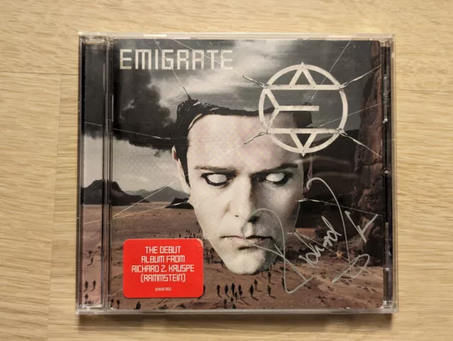 Emigrate Album US RELEASE CD Autographed newburycomics.com Rammstein w/ sticker