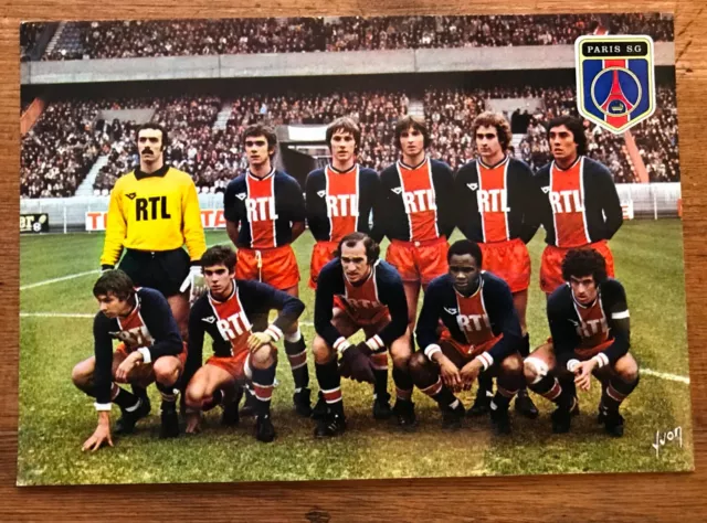 Football Carte Postale Paris Saint Germain 1977 Psg De Dalheb M'pele Brisson ...