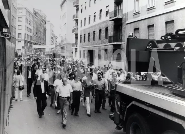 Foto vintage de archivio Italia,Manifestación Contra Autobombe,1993 ,impresión