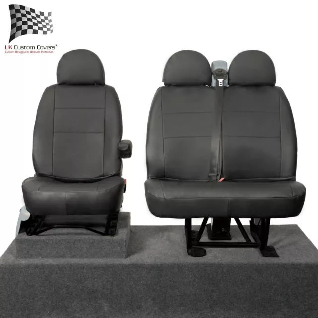 Ford Transit Van Mk7 (2013) Tailored Leatherette Front Seat Covers - 377 B