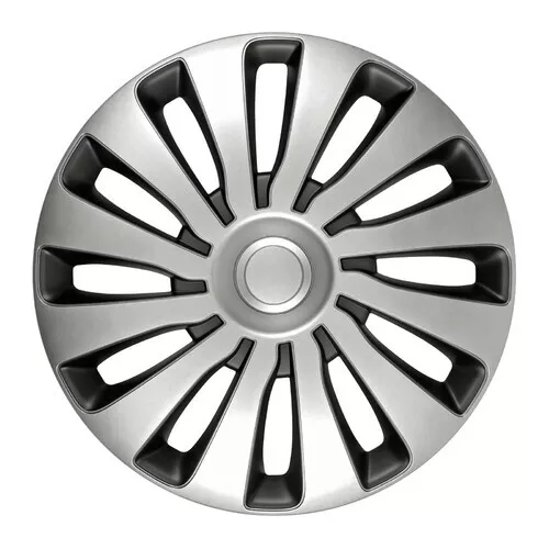 Sepang argento e nero - Set 4 copriruota - Ø 13"