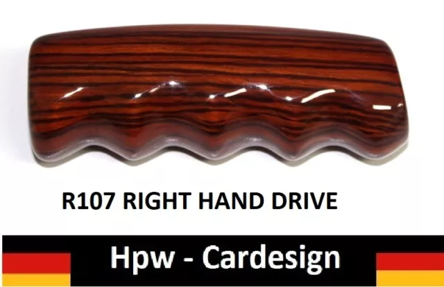Handbrake Handle For Mercedes R107 Rhd Right Hand Drive Real Zebrano Wood