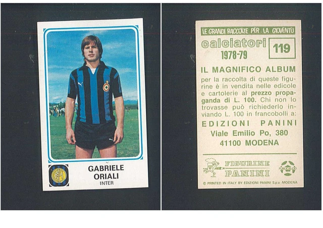Figurine Panini Calciatori 1978/79 – Gianni Rivera N°190 Milan – Neuve Avec Velina