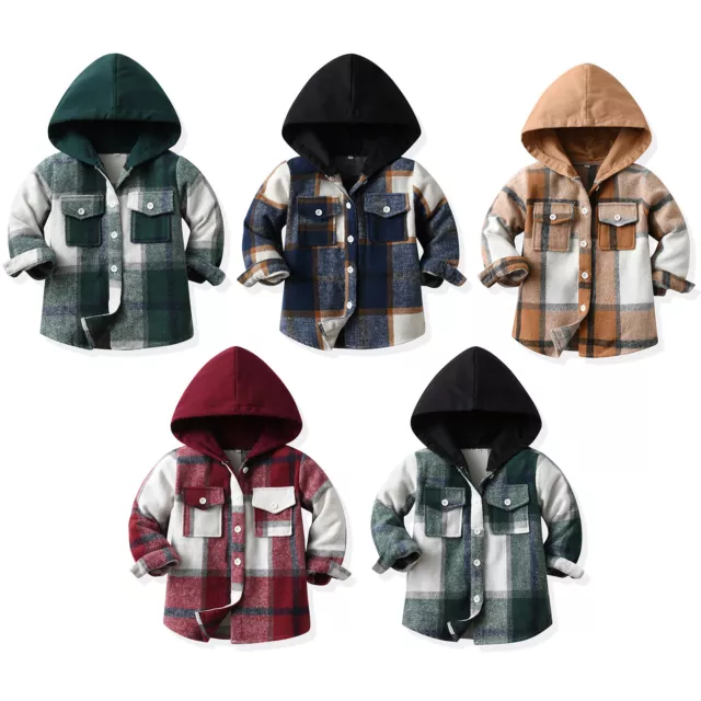 Toddler Baby Girls Cardigan Solid Color Outerwear Casual T-shirt Jacket Tops 2
