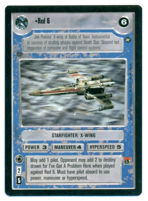 Star Wars CCG: A New Hope Black Border: Red 6