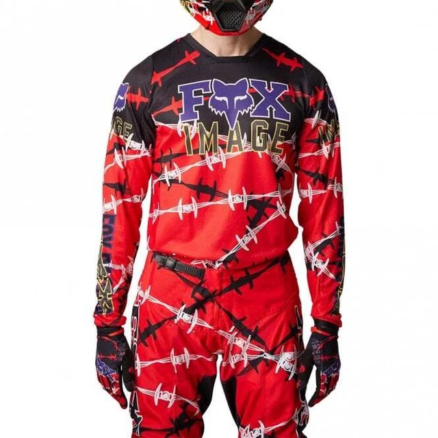 Fox (MX23) Pacchetto Maglia/Pantaloni - 180 - FILO DA BARBA - Rosso Fluo