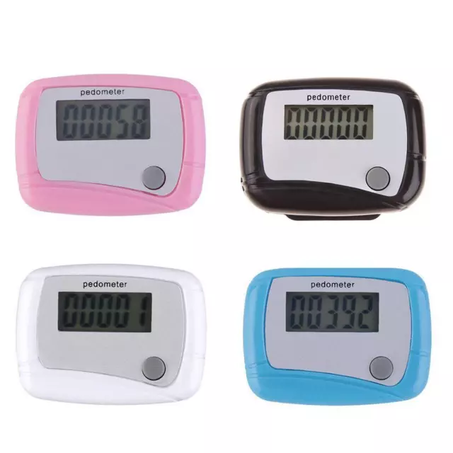 LCD Digital Step Pedometer Walking Calorie Counter Distance Clips NEW Q O9T3