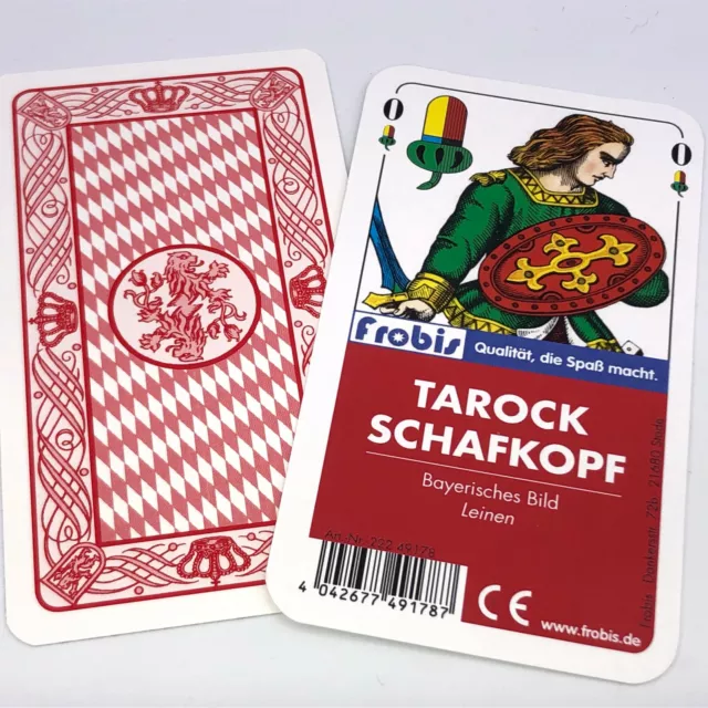 Tarock Schafkopf Leinen Kartenspiele Bayerisches Bild, Spielkarten von Frobis