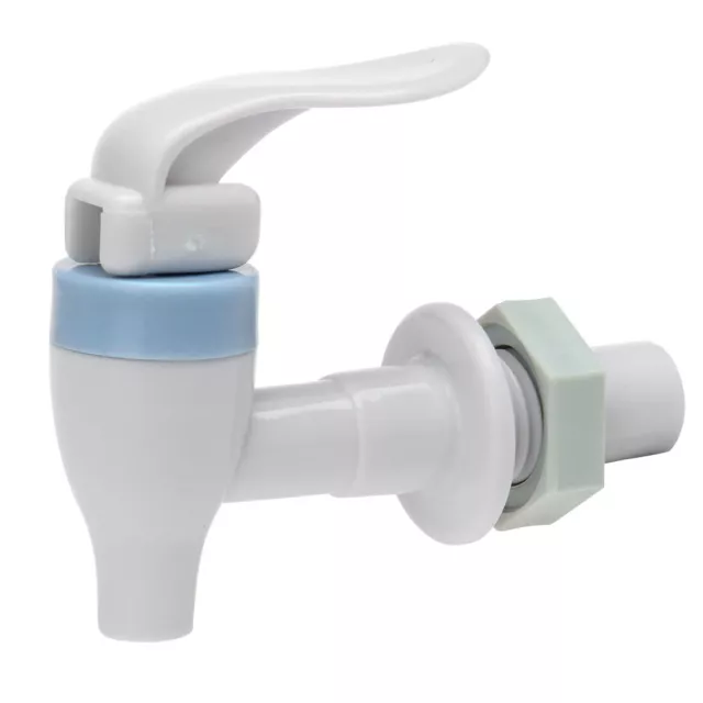 Tipo Push dispensador de agua de grifo de plástico azul y blanco 17mm diámetro