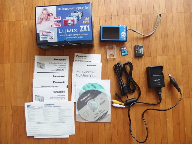 Panasonic Lumix DMC-ZX1 12,1 megapixel fotocamera digitale - blu