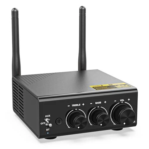 Hi-Fi Bluetooth 5.3 Stereo Amplifier, LDAC Hi-Res Wireless Receiver for