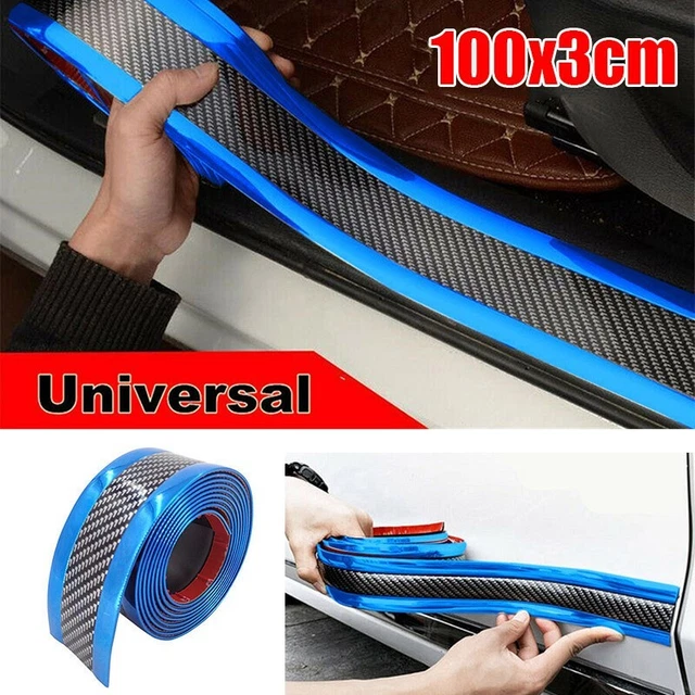 Protections Seuils De Portière Fiat Tipo - Lot De 4 En Fibre De Carbone - Adhésif 3M - Anti-rayures