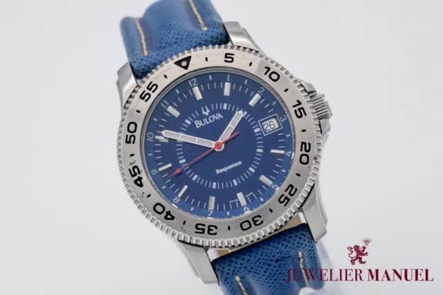 Bulova Sequence Diver Blue Dial Stainless Steel 38mm