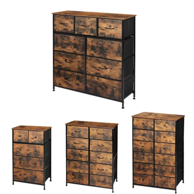 Levede Chest of Drawers Dresser Antique Storage Cabinet Tallboy Industrial Retro