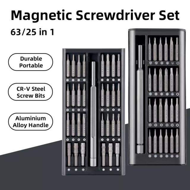 Screwdriver Set Magnetic Screw Driver Kit Bits Precision Electric Computer